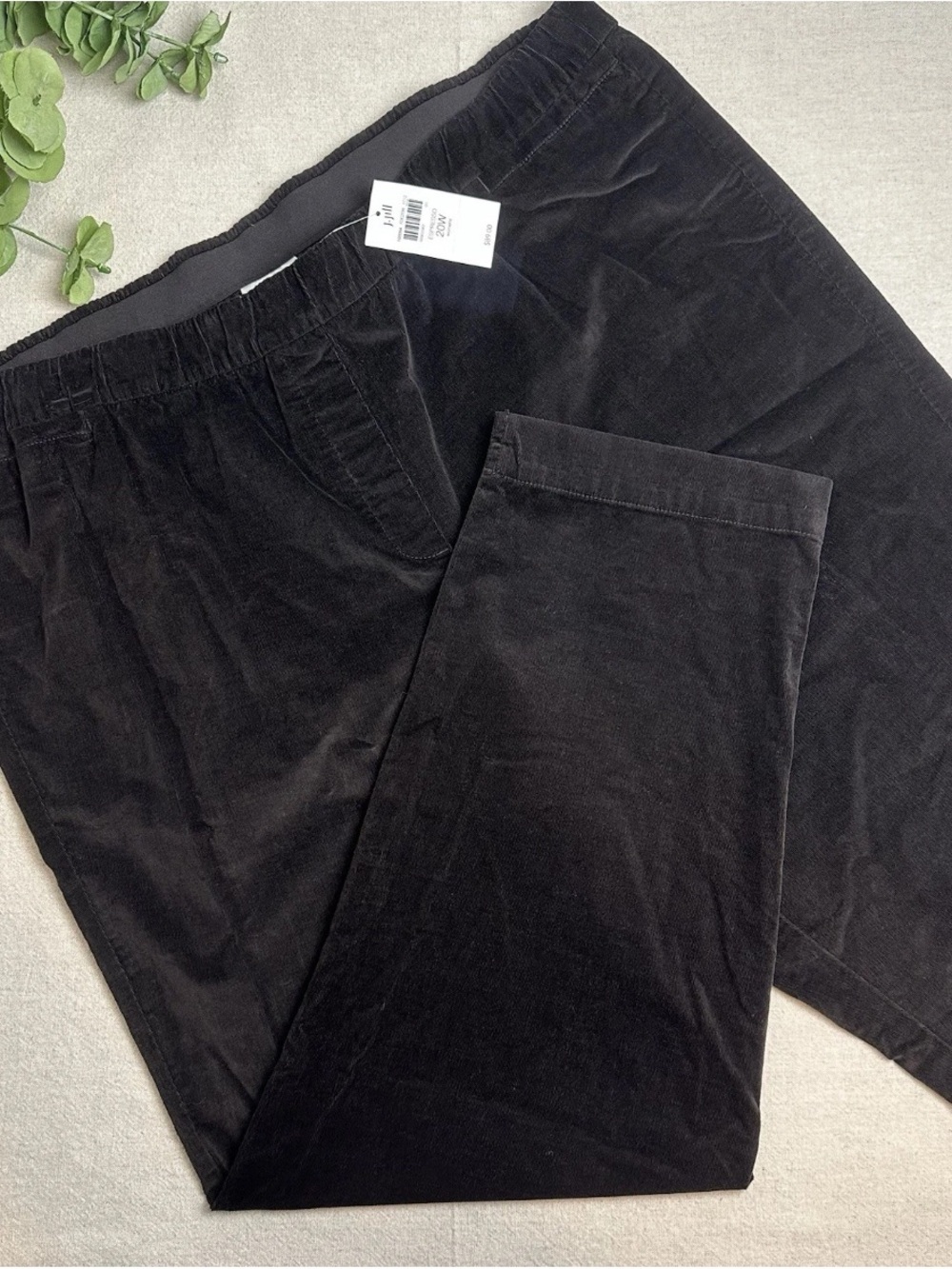 J. Jill Fine Corduroy Pants Pull On Espresso Brown NWT $89